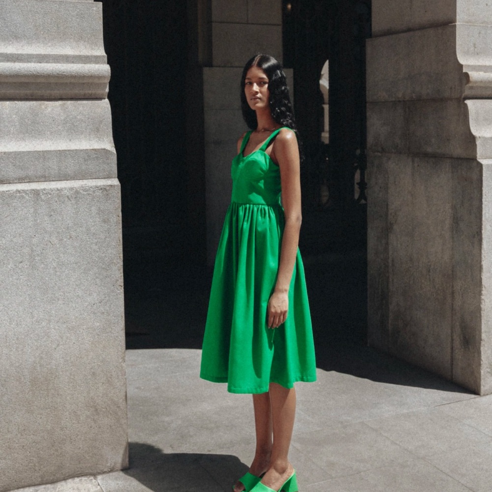 Midi Green Dress